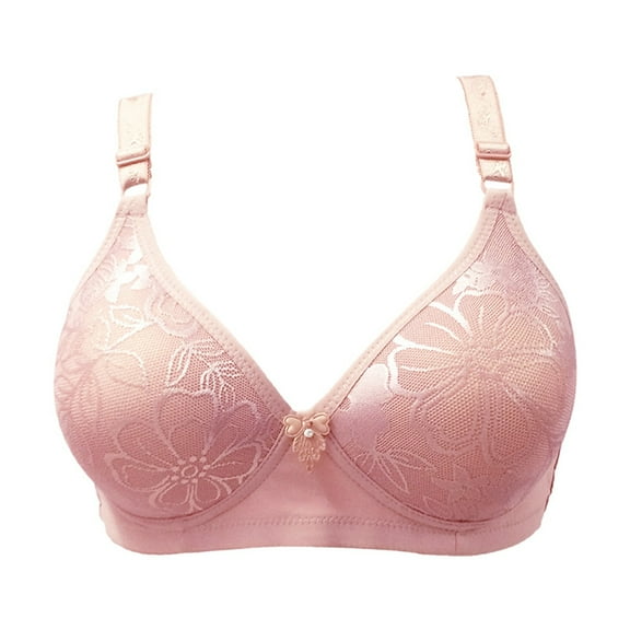 Lixiuxyad Wire Push up Bra Women's Push Up Soft Cup Unpadded Wireless Bra