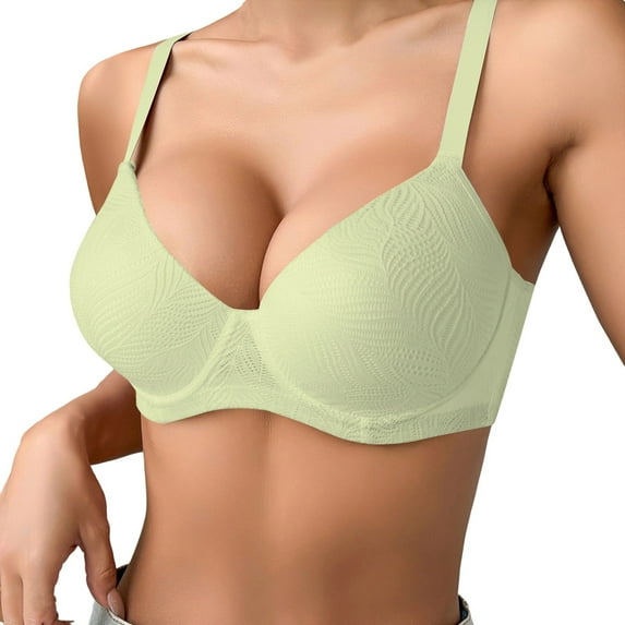 Lixiuxyad Woman Bra Women's Thin Solid Color Comfortable Breathable Push Up Bra With Underwire Triple Bra