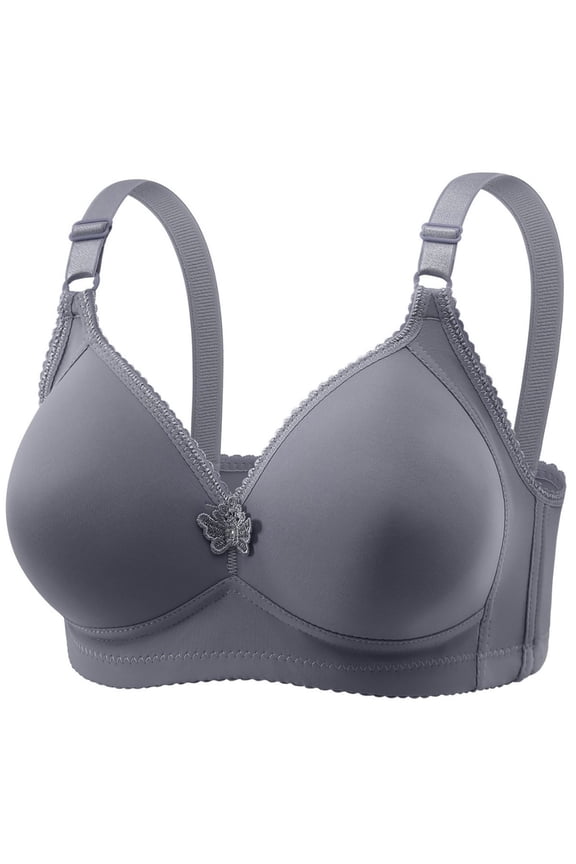 Women Bra Women's Slim Cup Plus Size Adjustable Bra Lace Push Up Non Underwire Bra