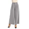 thumbnail image 1 of Lixiuxyad Women Drawstring Pants Women High Waist Casual Wide Leg Long Palazzo Pants Trousers Regular Size Gray, 1 of 5