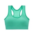 thumbnail image 1 of Lixiuxyad Women's Cami Women's Solid Color Push Up No Rims Sports Back Yoga Bra Running Fitness Shockproof Vest Underwear, 1 of 2
