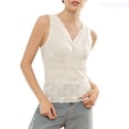 thumbnail image 1 of Lixiuxyad Women's Camisole Long Length Lace Backless Bra With Built In Pads For Women Breathable And Thin For Summer,White, 1 of 3