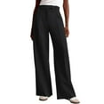 thumbnail image 1 of Lixiuxyad Women's Pants Women's Wide Leg Pants High Waisted Dress Work Pants Business Casual Pants With Pockets Black, 1 of 4