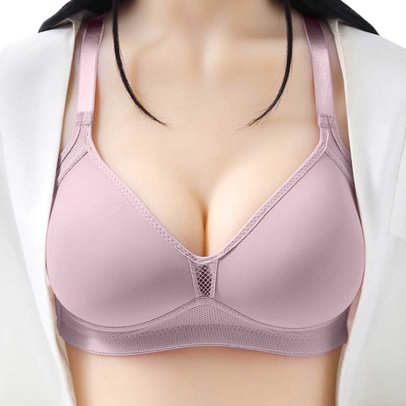 Lixiuxyad Women's Strapless Bra Comfortable Seamless Full Coverage Bra For Women Wireless Bras With Soft Support Regular And Plus Size