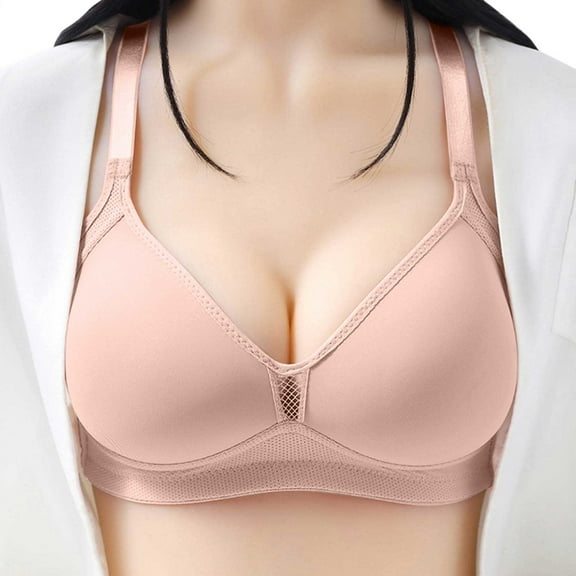 Lixiuxyad Women's Strapless Bra Comfortable Seamless Full Coverage Bra For Women Wireless Bras With Soft Support Regular And Plus Size