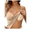 thumbnail image 1 of Lixiuxyad Women's Tanks Top Shelf Bra Camisoles Adjustable Spaghetti Strap Tank Tops Basic Layer(Beige XL), 1 of 5