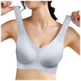 thumbnail image 1 of Lixiuxyad Womens Bras Push up Jelly Fabric Wire Seamless Seamless Comfortable Non Restraining Breathable Sports Bra, 1 of 6