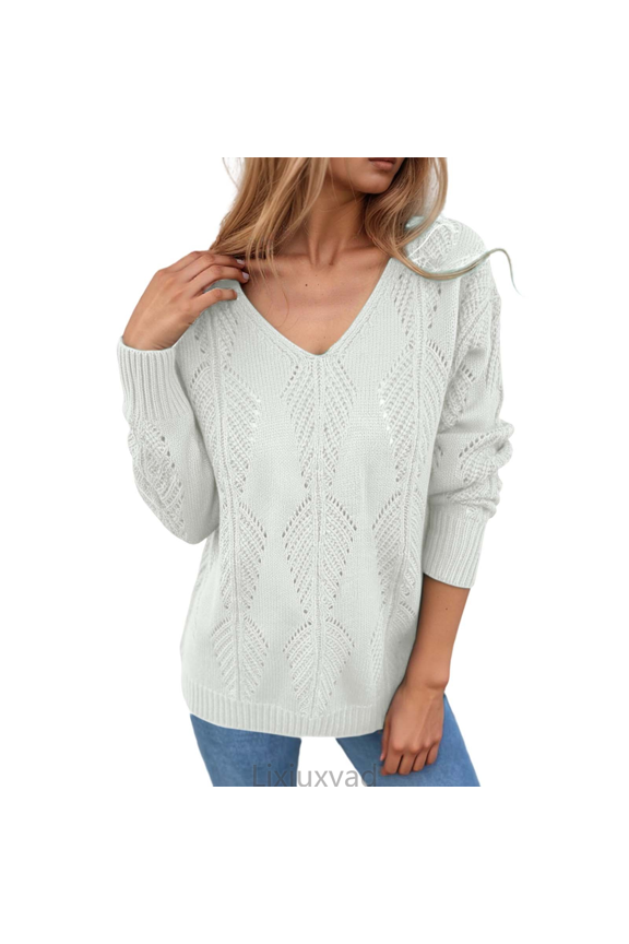 Womens Cardigans Reversible Knit Cardigan For Long Sleeve Open Front Sweater With Backless Design Wear Outwear For Fall Winter Season,White