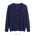 thumbnail image 1 of Lixiuxyad Womens Open Front Cardigan Long Sleeved Knit Cardigan Solid Color And Elegant Worn As An Outer Layer Over Size Sweater.,Purple, 1 of 4