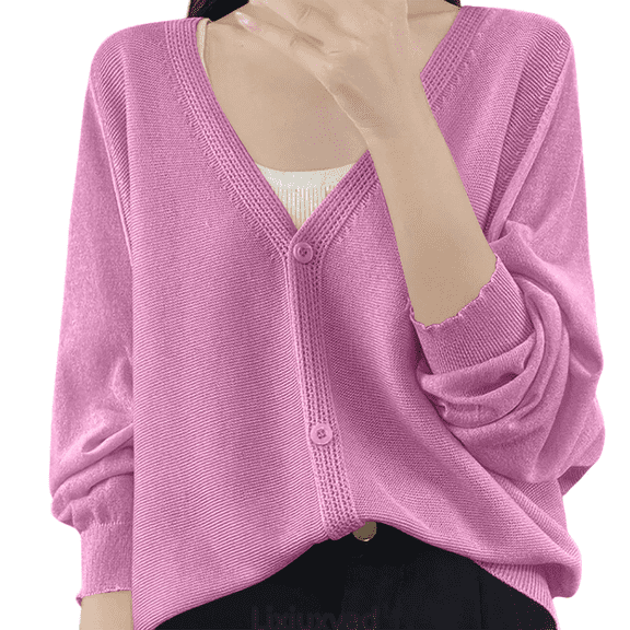 Lixiuxyad Womens Open Front Cardigan Stylish Cardigan Lightweight Open Front Long Sleeve Outer Layer For Everyday Wear,Purple