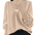thumbnail image 1 of Lixiuxyad Womens Open Front Cardigan Stylish Cardigan Lightweight Open Front Long Sleeve Outer Layer For Everyday Wear,Yellow, 1 of 4