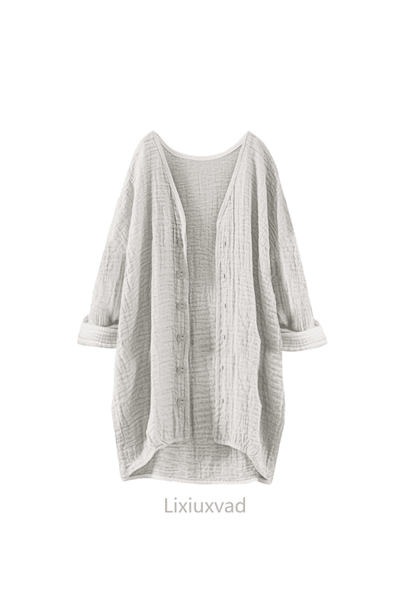 Womens Open Front Cardigan Women's Solid Blouse V Neck Long Sleeve Large Sizes Tunic V Neck Shirt,Gray