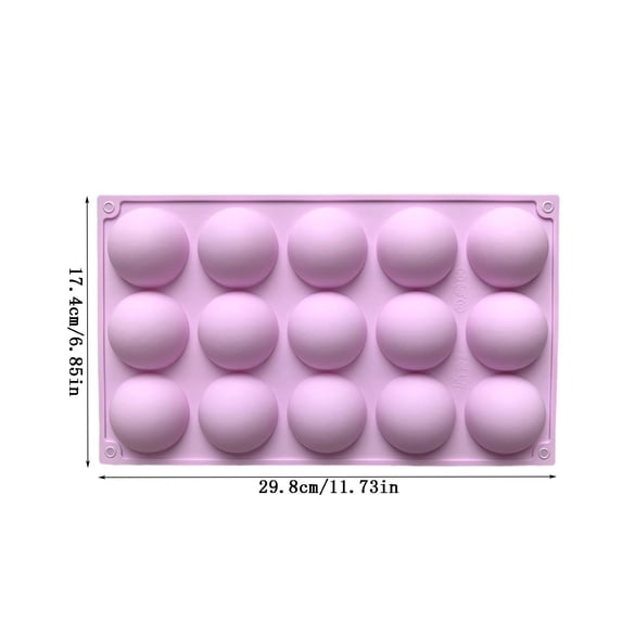 Lixmnse 15-Cavity Egg Shape Silicone Mold – Food Grade Non-Stick Baking ...