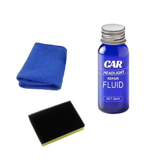 Lixmnse Car Headlight Repair Fluid, 50ml Ceramic Coat Spray for Restoring Oxidation and Scratches with Hydrophobic Protection as show