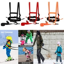 Lixmnse Child Ski Safety Harness with Comfortable Grip Handle for Outdoor Skiing and Snowboarding Training Red