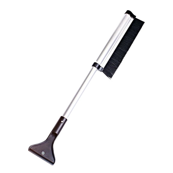 Lixmnse Retractable Vehicle Snow Removal Tool, Durable ABS+PS Car Snow Shovel, Ice Scraper, Compact Portable for Icy Conditions, Easy Storage Cleaning black