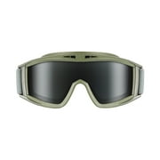 Lixmnse Secure Vision Safety Goggles with Anti-Fog, Anti-Scratch Coating, Impact Resistance & UV Protection for Outdoor Work, Sandstorms, and Industrial Use Green
