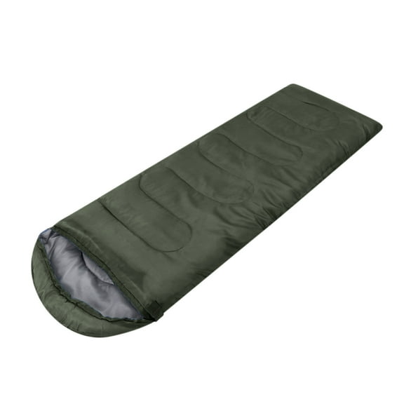 Lixmnse XL Envelope Sleeping Bags for Adults Spacious, Lightweight Camping Essentials, Easy-Pack, Ripstop Polyester, Machine Washable, Double-Zipper for Camping, Backpacking Army Green