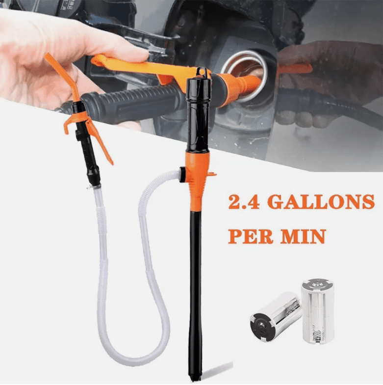 Lixu Sales  Power Battery Pump, Hand Fuel Transfer Pump Gas Pump for Gas, Fuel, Diesel, Water Transfer, Portable Transfer Pump Battery Operated Electric Siphon Pump