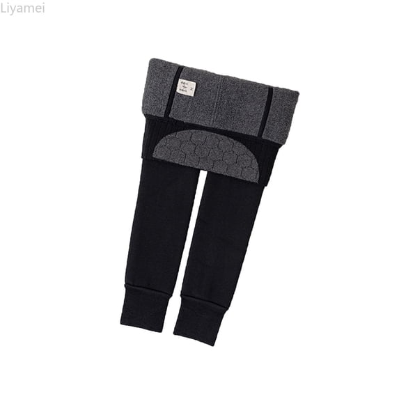 Liyamei Autumn Winter Fleece And Thickening Pantyhose For Children Nine Point Pantyhose For Girls Leggings Thermal Pantyhose Girls Leggings Size Black 3-5 Years