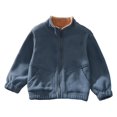 thumbnail image 1 of Liyamei Autumn Winter Toddler Boys Girls Long Sleeve Solid Colour Zipper Casual Jacket Kids Coats Windbreaker Outerwear Girls Ski Jacket Size 6-8 Years, 1 of 3