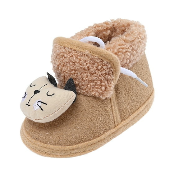 Liyamei Baby Girls Boys Warm Shoes Soft Sole Booties Snow Boots Comfortable Shoes Infant Toddler Warming And Fashion Shoes Baby Athletic Shoes Size 0-6 Months