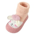 thumbnail image 1 of Liyamei Baby Home Slippers Cute Warm House Slippers For Infant Lined Winter Indoor Shoes Toddler Sneakers Size 6-12 Months, 1 of 2