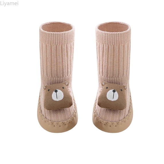 Liyamei Baby Socks And Shoes Newborn Floor Shoes Walking Shoes Walking Shoes Cartoon Mid Calf Soft Sole Shoes For Babies 0 24 Months Size 11