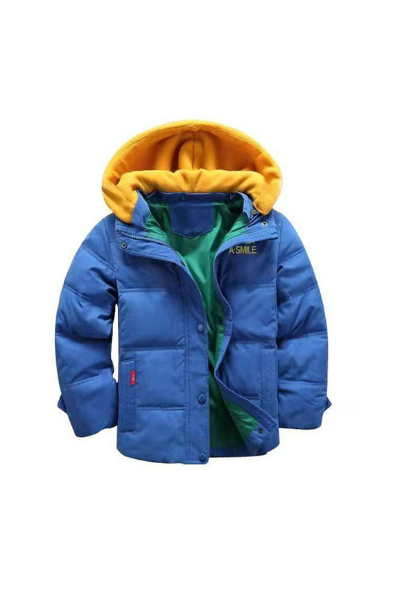 Boy Winter Coats Toddler Warm Puffer Jackets Kids Down Outerwear Size 4-5 Years
