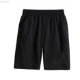 thumbnail image 1 of Liyamei Boys Athletic Shorts with Pockets for Summer Sports and Running Size 4-14,Black, 1 of 6