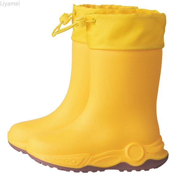 Liyamei Boys Outdoor Boots For Kids Lightweight Rubber Rain Shoes Slip On Design Ideal For Rainy Days And All Season Wear Boys Winter Boots Size 16-17