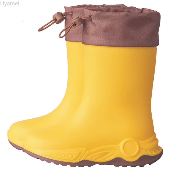 Liyamei Boys Outdoor Boots For Kids Lightweight Rubber Rain Shoes Slip On Design Ideal For Rainy Days And All Season Wear Boys Winter Boots Size 22-23