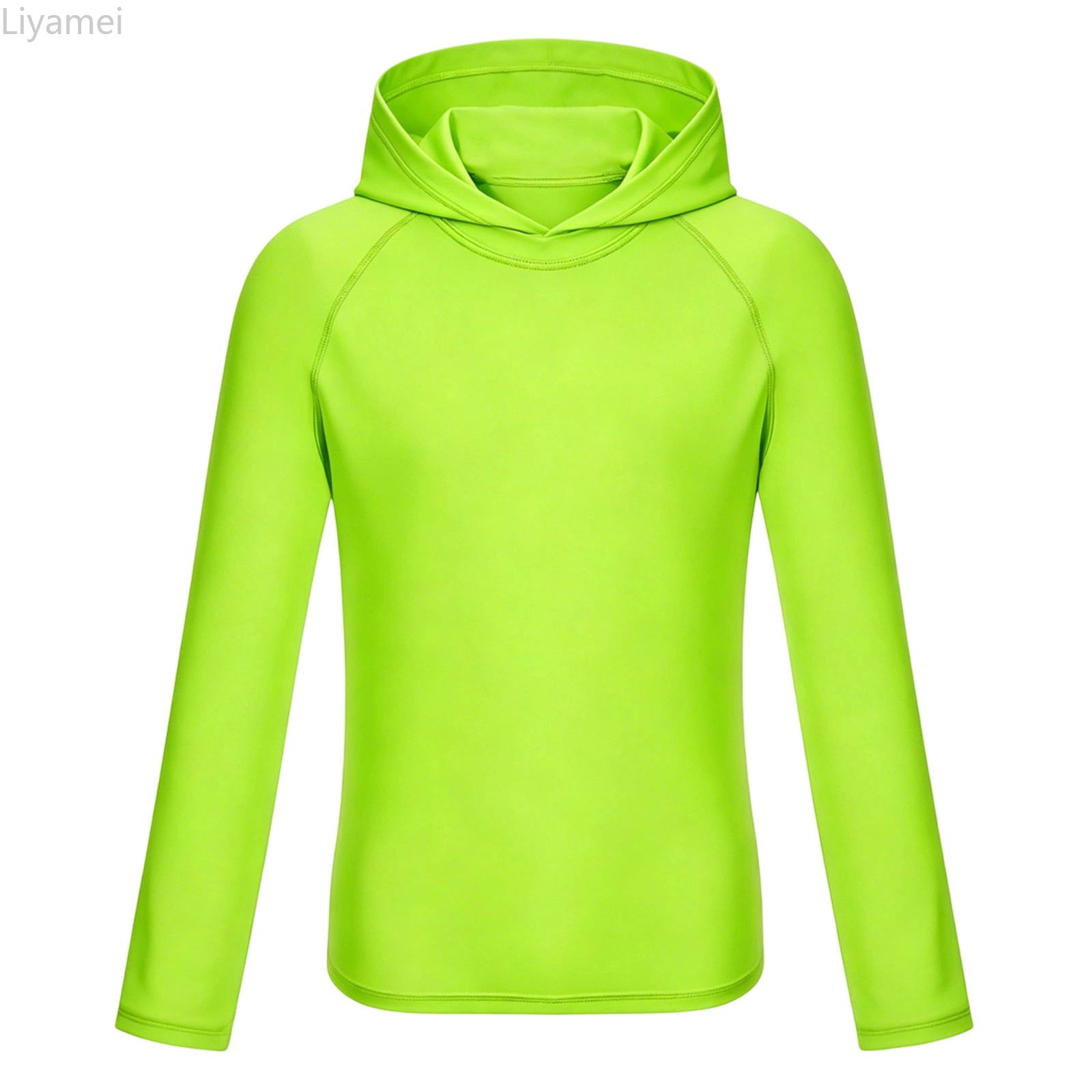 Liyamei Boys Rash Guard Long Sleeve Hooded Sun Shirt for Kids 2-14Y ...