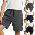 thumbnail image 1 of Liyamei Boys Sports Shorts with Drawstring and Pockets for Summer Casual Size 7-12,Grey, 1 of 7