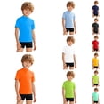 thumbnail image 1 of Liyamei Boys Swim Shirts, Kids Rash Guard, Lightweight Swim Shirt for Beach Pool Sun Protective Comfort Yellow 5-6 Years, 1 of 5