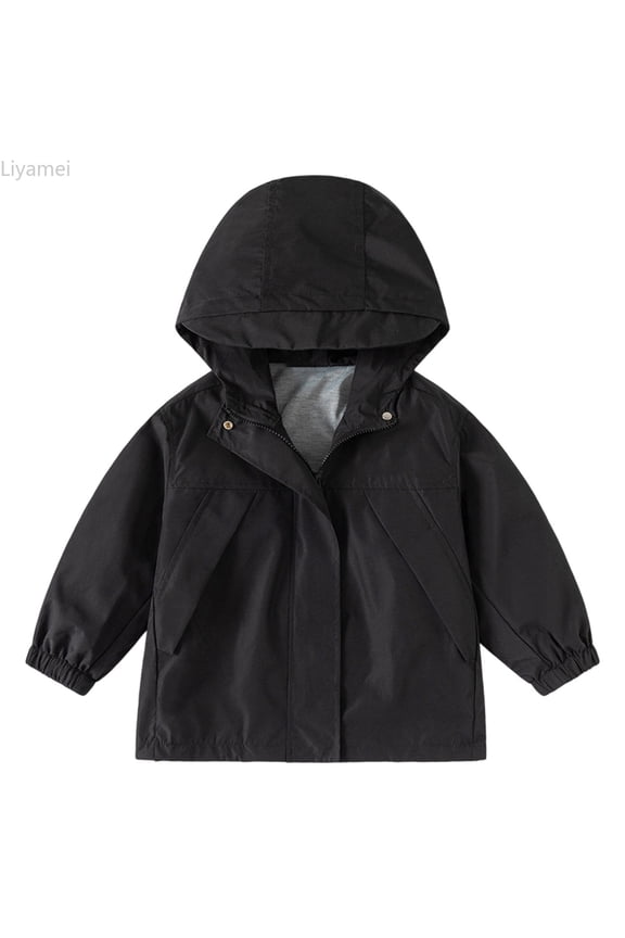 Boys Windbreaker Jacket For Kids Lightweight Hooded Zipper Coat Outdoor Casual School Jacket For Boys Age 2 To 13 Years Boys Jackets Size 6-7 Years