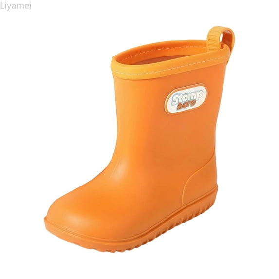 Liyamei Boys and Girls Rain Boots Waterproof Non Comfortable 1-12 Years