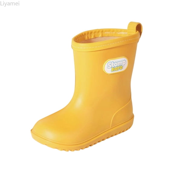Liyamei Boys and Girls Rain Boots Waterproof Non Comfortable 1-12 Years