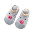 thumbnail image 1 of Liyamei Children Toddler Shoes Autumn And Winter Boys And Girls Baby Floor Socks Non Comfortable Solid Color Cute Pattern Baby Sneakers Size 2.5-3 Years, 1 of 3