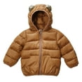thumbnail image 1 of Liyamei Children's Cottonjacket With Black And Gold Ears Hooded Jacket For Boys And Girls Boys Winter Coat Size 4-5 Years, 1 of 5