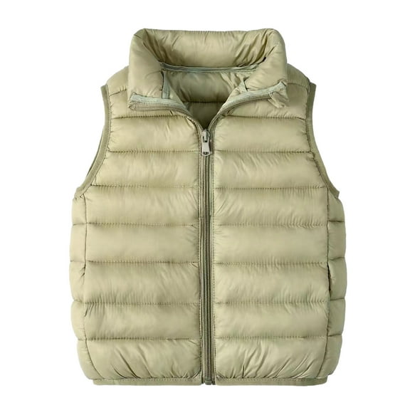 Liyamei Children's Lightweight Wear Boys And Girls Autumn And Winter Hooded Thermal Vest Coat Jacket Lightweight Down Jacket for Teen Boys Size 3-4 Years