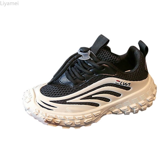 Liyamei Fashion All Season Children Boys Girls Sports Shoes Luminous Shoes Flat Thick Bottom Lightweight Non Slip Mesh Upper Breathable And Comfortable Boys Sneakers Size 12.5