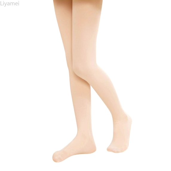 Liyamei Girls Ballet Dance Tights with Stretchy Basic for Spring Summer Performance Size 0-8 Years