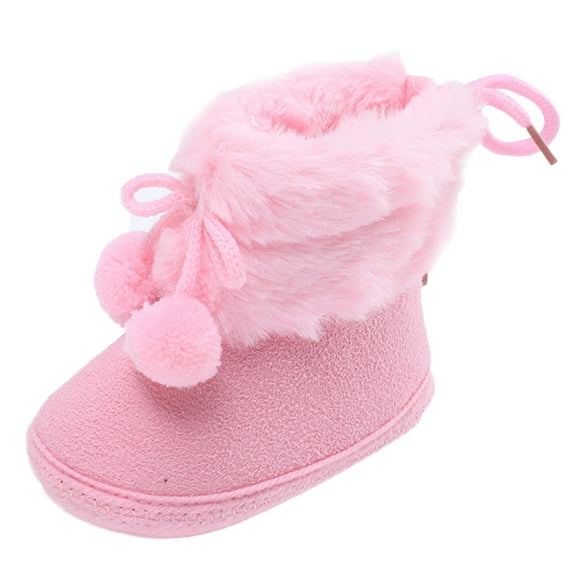 Liyamei Girls Boys Booties Warm Socks Shoes Size 12-18 Months