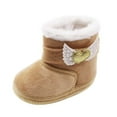 thumbnail image 1 of Liyamei Girls Boys Snow Boots Soft Sole Warm Winter Booties Anti- Toddler Shoes Size 0-3 Months, 1 of 5