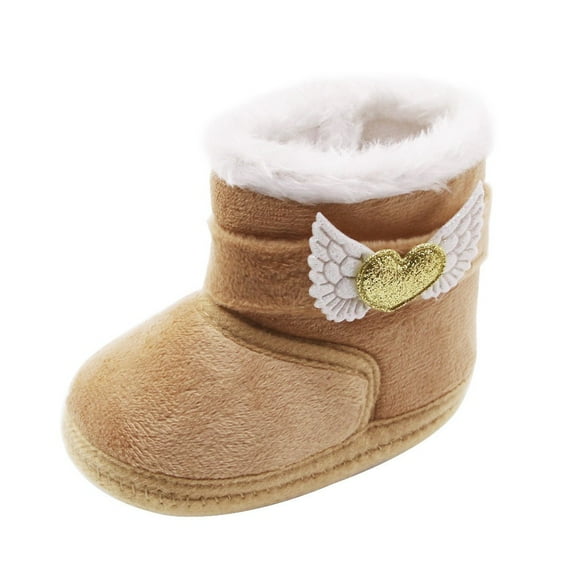 Liyamei Girls Boys Snow Boots Soft Sole Warm Winter Booties Anti- Toddler Shoes Size 0-3 Months