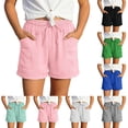 thumbnail image 1 of Liyamei Girls Casual Shorts with Drawstring and Pockets for Summer Play Size 4-17,Mint Green, 1 of 7