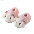 thumbnail image 1 of Liyamei Girls Closed Back House Slippers Lined Plush Warm Soft Cartoon Cute Kids Slippers Size 6 Months-5 Years, 1 of 3