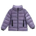 thumbnail image 1 of Liyamei Girls Down Jacket With Stand Collar Winter Warm Coat For Kids Outerwear Top For Ages 2 To 11 Years Girls Snow Coat Size 8-9 Years, 1 of 5