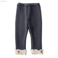 thumbnail image 1 of Liyamei Girls Lined Leggings with Ruffled for Winter Warm Cozy Wear Size 0-6 Years, 1 of 5